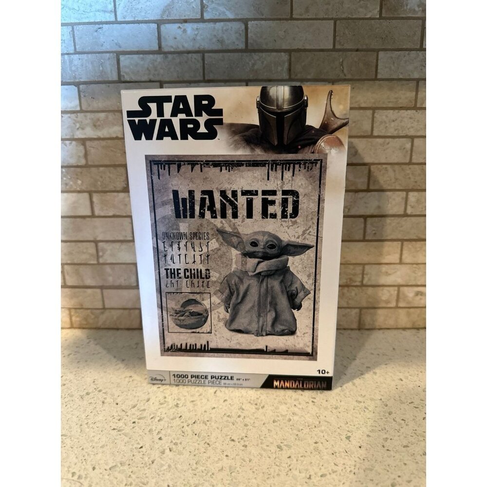Star Wars Mandalorian Child Wanted Poster Jigsaw Puzzle 1000 Pc NEW Disney